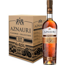 Упаковка коньяку Aznauri Espresso 5 років витримки 0.5 л 30% x 6 шт mini slide 1