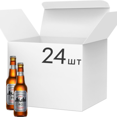 Упаковка пива Asahi Super Dry светлое фильтрованное 5% 0.33 л x 24 шт slide 1