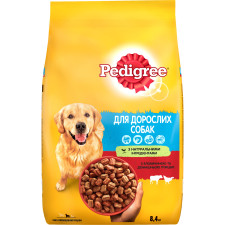 Сухой корм для взрослых собак Pedigree Говядина и птица 8.4 кг mini slide 1