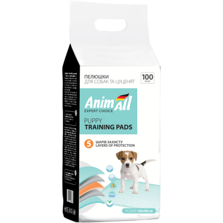 Пелюшки для собак AnimAll 60 х 45 см 100 шт