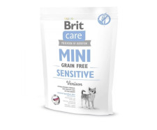 Сухой корм для взрослых собак миниатюрных пород с чувствительным пищеварением Brit Care Sensitive Grain Free 400 г mini slide 1