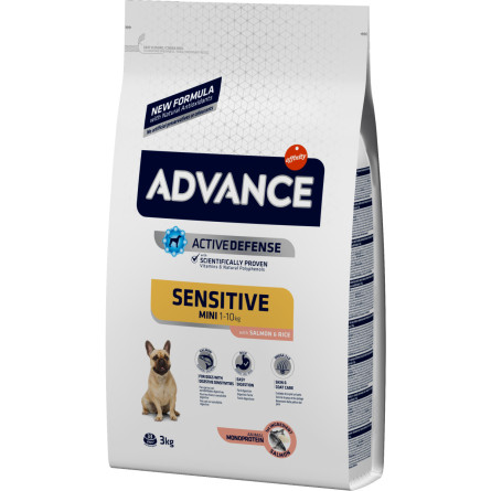 Сухой корм для взрослых собак маленьких пород Advance Mini Sensitive с чувствительным пищеварением 3 кг slide 1