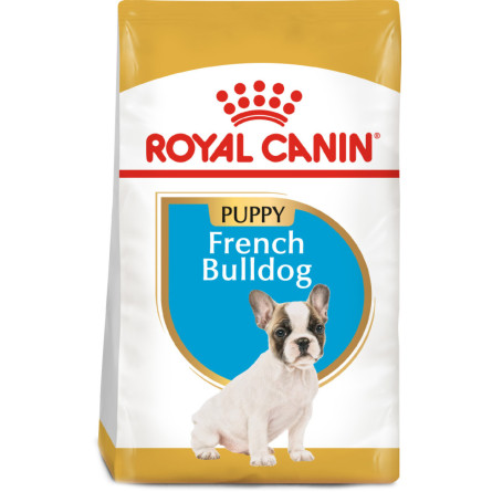 Сухий повнораційний корм для цуценят Royal Canin French Bulldog Puppy породи Французький бульдог до 12 місяців 1 кг (39900101)