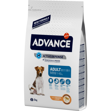 Сухий корм для дорослих собак маленьких порід Advance Mini Adult 3 кг slide 1