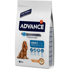 Сухой корм для взрослых собак средних пород Advance Medium Adult 3 кг mini slide 1