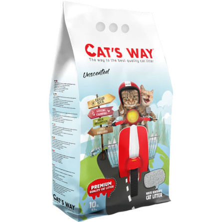 Наполнитель для кошачьего туалета Cat's Way Classic бентонитовый 10 л Красный