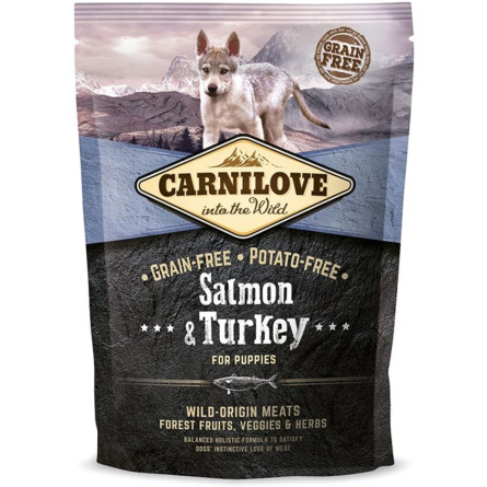Сухий корм для цуценят Carnilove SalmonTurkey Puppy 1.5 кг slide 1