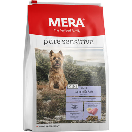 Сухой корм для взрослых собак мелких пород Mera Mini Lamm&Reis с ягненком и рисом 1 кг slide 1
