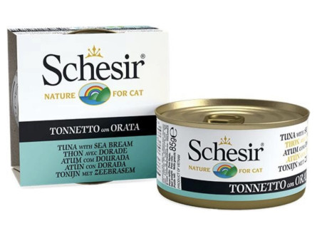 Вологий корм для котів Schesir Tuna with Dorada Тунець з дорадо в желе 85 г