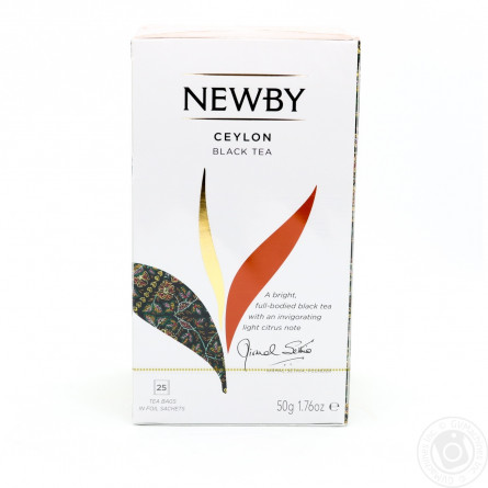 Чай Newby Ceylon чорний 25шт*2г