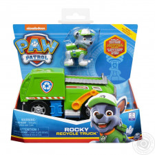 Игрушка Paw Patrol Spin Master рокки базовый спасательный автомобиль с водителем mini slide 1