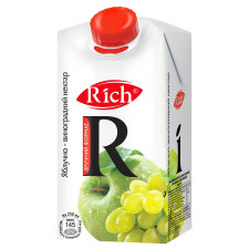 Нектар Rich Яблочно-виноградный осветленный купажированный стерилизованный 0,5 л mini slide 1