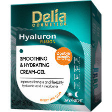 Розгладжувальний зволожувальний крем-гель Delia cosmetics Hyaluron Fusion 50 мл mini slide 1