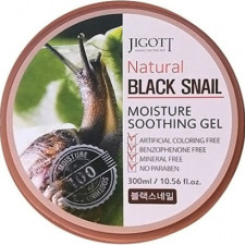 Гель для лица и тела Jigott Natural Black Snail Moisture Soothing Gel с экстрактом муцина черной улитки 300 мл mini slide 1