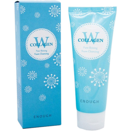 Пенка для умывания Enough W Collagen Pure Shining Foam Cleansing с коллагеном 100 мл