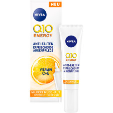 Крем для шкіри навколо очей NIVEA Q10 Energy Освіжаючий догляд проти зморшок 15 мл mini slide 1