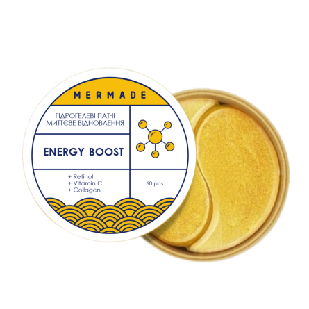 Вітамінізовані гідрогелеві патчі під очі Mermade Energy Boost 60 шт