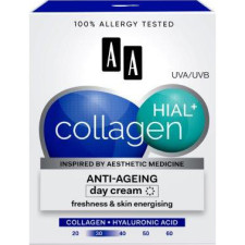 Денний крем для обличчя AA Cosmetics + Collagen Hial Антивіковий Свіжість і енергія 50 мл mini slide 1