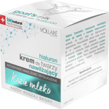 Крем Vollare Cosmetics для обличчя зволожувальний з козячим молоком і гіалуроном 50 мл mini slide 1