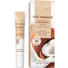 Крем для кожи вокруг глаз Eveline Cosmetics Rich Coconut Eye Cream Обогащенный кокосовым маслом 20 мл mini slide 1