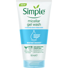 Мицеллярный гель для умывания Simple Water Boost Micellar Facial Gel Wash 150 мл mini slide 1