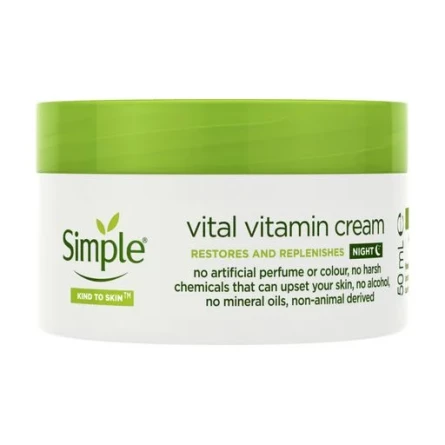 Ночной витаминный крем Simple Vital Vitamin Night Cream Kind to Skin 50 мл