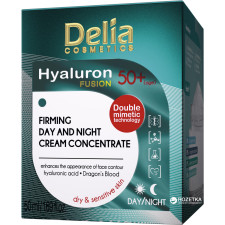 Крем-концентрат для обличчя Delia cosmetics Hyaluron Fusion проти зморшок з ефектом ліфтингу 50+ 50 мл mini slide 1