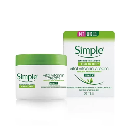 Дневной витаминный крем Simple Vital Vitamin Cream SPF15 Kind to Skin 50 мл