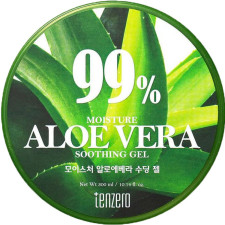 Зволожуючий гель для шкіри з алое віра Tenzero 99% Moisture Aloe Vera Soothing Gel 300 мл mini slide 1