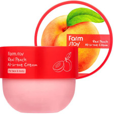 Поживний крем для обличчя та тіла Farmstay Real Peach All-In-One Cream з екстрактом персика 300 мл mini slide 1