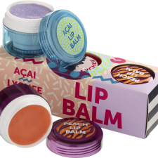 Набір бальзамів для губ Mades Cosmetics Лічі Персик Виноград 3х15 мл mini slide 1
