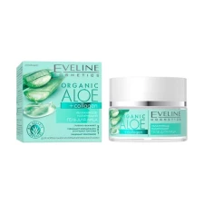 Гель для лица Eveline Cosmetics Organic Aloe+Collagen Увлажняюще-матирующий для нормальной и комбинированной кожи 50 мл mini slide 1