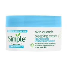Ночной успокаивающий крем Simple Skin Quench Sleeping Cream Water Boost 50 мл mini slide 1