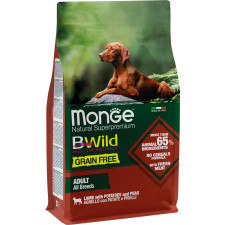 Сухий корм для собак Monge Dog BWILD Grain Free Ягня 12 кг mini slide 1