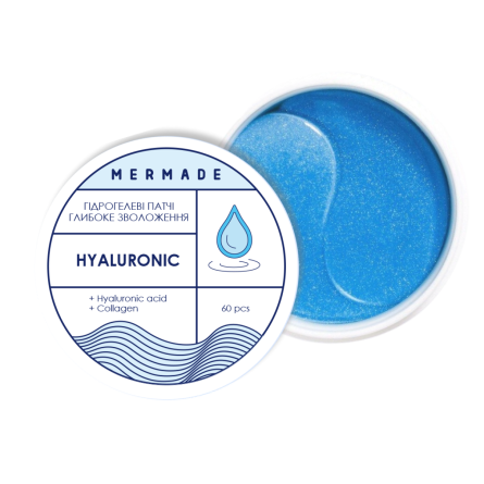 Зволожувальні гідрогелеві патчі під очі Mermade Hyaluronic 60 шт.