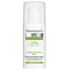 Нічний крем-пілінг для обличчя Pharmaceris T Sebo-Almond-Peel з 10% мигдальною кислотою 50 мл mini slide 1