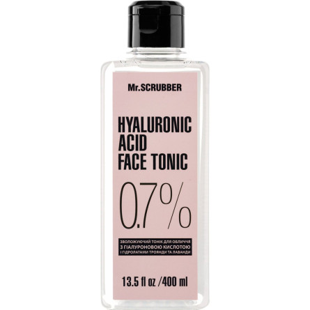 Тоник для лица Mr.Scrubber Hyaluronic acid face tonic 0.7% с гиалуроновой кислотой 400 мл (13011)