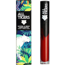 Рідка помада для губ All Tigers Natural & Vegan Liquid Lipstick 887 Live Fearless 8 мл mini slide 1