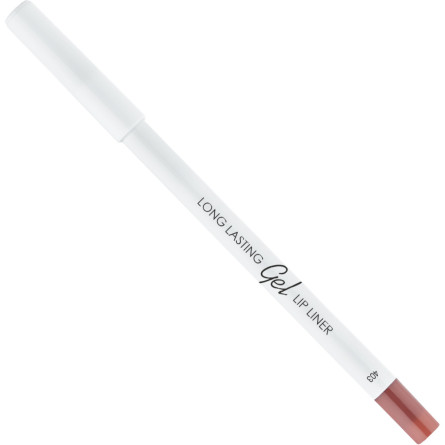 Стійкий гелевий олівець для губ Lamel Long lasting Gel Lip Liner 403 палена вохра 1.7 г