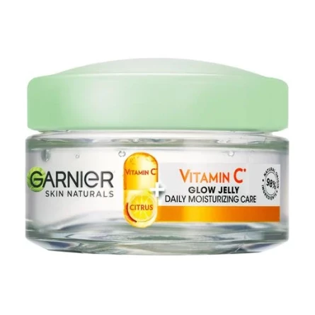 Зволожувальний гель Garnier Skin Naturals з вітаміном С для тьмяної шкіри обличчя з ефектом сяяння та вирівнювання тону 50 мл