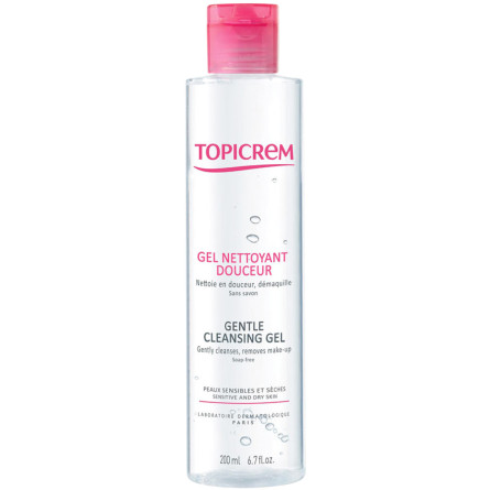 М'який гель для обличчя Topicrem Gentle Cleansing Gel 200 мл