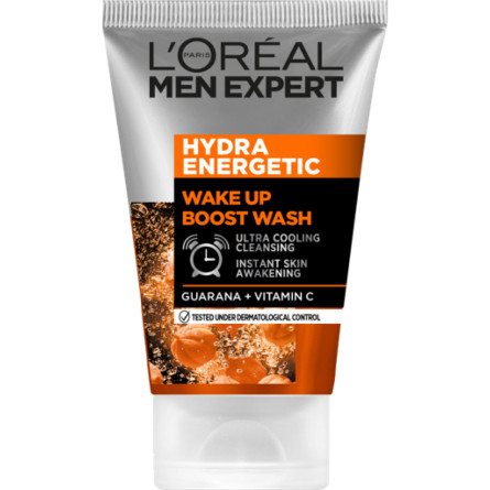 Гель для вмивання L'Oreal Paris Men Expert Hydra Energetic Очищуючий з пробуджуючим ефектом для чоловіків 100 мл