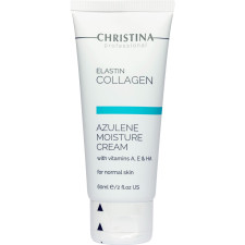 Зволожуючий крем для нормальної шкіри Christina Elastin Collagen Azulene Moisture Cream with Vitamins A E&HA 60 мл mini slide 1