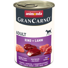 Влажный корм Animonda GranCarno Adult Beef + Lamb с говядиной и ягненком для собак 400 г mini slide 1