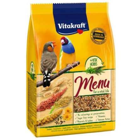 Повседневный корм для экзотических птиц Vitakraft Premium Menu Exotis 500 г