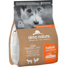 Сухий корм для собак Almo Nature Holistic Dog для собак маленьких порід з ягням, куркою і рисом 2 кг mini slide 1
