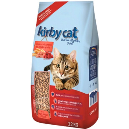 Сухий корм для котів Kirby Cat курка та яловичина 12 кг