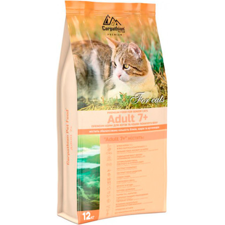 Сухой корм для кошек Carpathian Pet Food Adult 7+ 12 кг