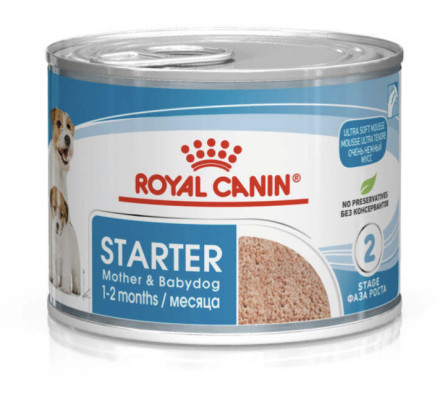 Вологий корм для новонароджених собак Royal Canin Starter Mouse 195 г (4077002)