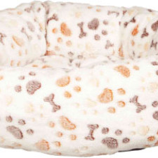 Лежак для собак Trixie Lingo 50х40 см Білий / Бежевий лапка / кісточка mini slide 1
